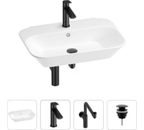 Раковина для ванной Wellsee Éclatant в наборе 4 в 1 201003742