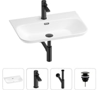 Раковина для ванной Wellsee Éclatant 2.0 в наборе 4 в 1 201003787