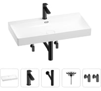 Раковина для ванной Wellsee Bromance в наборе 5 в 1 201005547