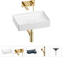 Раковина для ванной Wellsee Pure BY в наборе 4 в 1 201002678