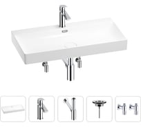 Раковина для ванной Wellsee Bromance в наборе 5 в 1 201005526
