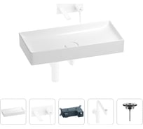 Раковина для ванной Wellsee Pure BY в наборе 4 в 1 201002800