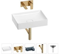 Раковина для ванной Wellsee Pure BY в наборе 4 в 1 201002653