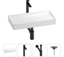 Раковина для ванной Wellsee Pure BY в наборе 4 в 1 201002702