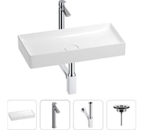 Раковина для ванной Wellsee Pure BY Wellsee в наборе 4 в 1 201002721