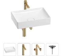 Раковина для ванной Wellsee Pure BY в наборе 4 в 1 201002688
