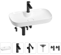 Раковина для ванной Wellsee Croquis 2.0 в наборе 5 в 1 201004092