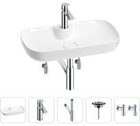Раковина для ванной Wellsee Croquis 2.0 в наборе 5 в 1 201004081