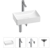 Раковина для ванной Wellsee Pure BY в наборе 4в1 201002586