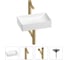 Раковина для ванной Wellsee Pure BY Wellsee в наборе 4в1 201002558 1