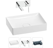 Раковина для ванной Wellsee Pure BY в наборе 2в1 201000731