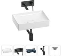 Раковина для ванной Wellsee Pure BY Wellsee в наборе 4в1 201002637