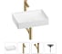 Раковина для ванной Wellsee Pure BY в наборе 4в1 201002643 1
