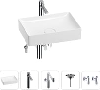 Раковина для ванной Wellsee Pure BY в наборе 5в1 201004421