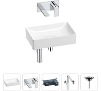 Раковина для ванной Wellsee Pure BY201002591 в наборе 4 в 1 201002591