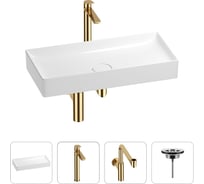 Раковина для ванной Wellsee Pure BY в наборе 4в1 201002783