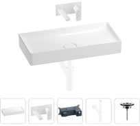 Раковина для ванной Wellsee Pure BY в наборе 4в1 201002775