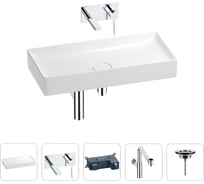 Раковина для ванной Wellsee Pure BY в наборе 4в1 201002796