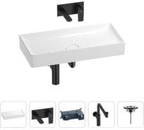 Раковина для ванной Wellsee Pure BY в наборе 4в1 201002792