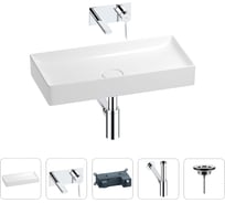 Раковина для ванной Wellsee Pure BY в наборе 4в1 201002716