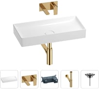 Раковина для ванной Wellsee Pure BY в наборе 4в1 201002773