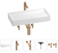 Раковина для ванной Wellsee Pure BY в наборе 5в1 201004434