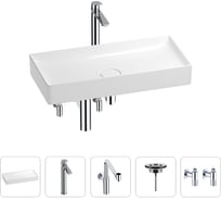 Раковина для ванной Wellsee Pure BY в наборе 5в1 201004466