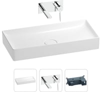 Раковина для ванной Wellsee Pure BY в наборе 2в1 201000751