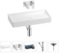 Раковина для ванной Wellsee Pure BY в наборе 4в1 201002711