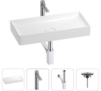 Раковина для ванной Wellsee Pure BY в наборе 4в1 201002726
