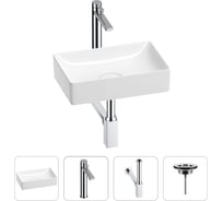 Раковина для ванной Wellsee Pure BY Wellsee в наборе 4в1 201002541