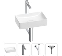 Раковина для ванной Wellsee Pure BY в наборе 4в1 201002556