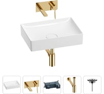 Раковина для ванной Wellsee Pure BY201002618 в наборе 4 в 1 201002618