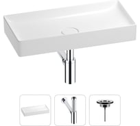Раковина для ванной Wellsee Pure BY в наборе 3в1 201001251