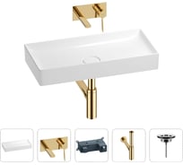 Раковина для ванной Wellsee Pure BY в наборе 4в1 201002778