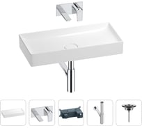 Раковина для ванной Wellsee Pure BY в наборе 4в1 201002771