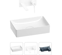 Раковина для ванной Wellsee Pure BY в наборе 2в1 201000715