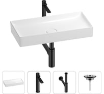 Раковина для ванной Wellsee Pure BY201002767 в наборе 4 в 1 201002767