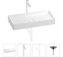 Раковина для ванной Wellsee Pure BY в наборе 4в1 201002765