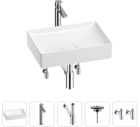 Раковина для ванной Wellsee Pure BY в наборе 5в1 201004376