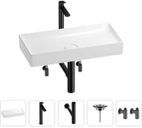 Раковина для ванной Wellsee Pure BY в наборе 5в1 201004447
