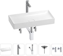 Раковина для ванной Wellsee Pure BY в наборе 5в1 201004436