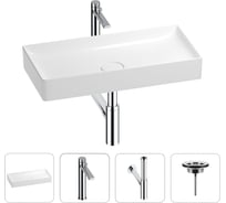 Раковина для ванной Wellsee Pure BY в наборе 4в1 201002766