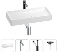 Раковина для ванной Wellsee Pure BY в наборе 4в1 201002706