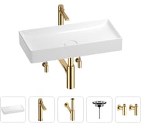 Раковина для ванной Wellsee Pure BY в наборе 5в1 201004463