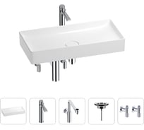 Раковина для ванной Wellsee Pure BY201004471 в наборе 5 в 1 201004471