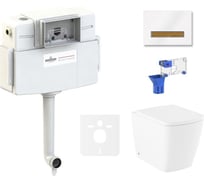 Унитаз приставной Lavinia Boho Aveo Rimless в комплекте 5 в 1 87551077