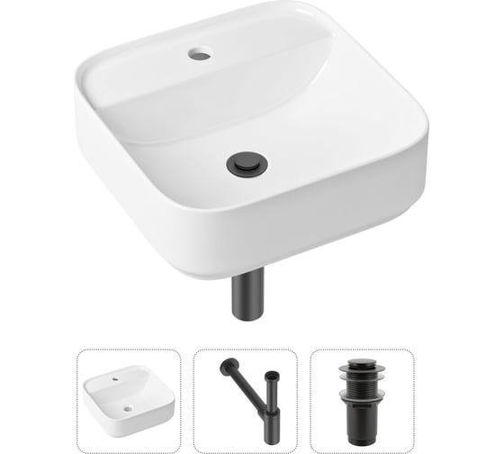 Накладная раковина для ванной Lavinia Boho Bathroom Sink Slim в комплекте 3 в 1 21520277 1