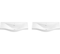 Подвесная/мебельная раковина для ванной набор 2 в 1 Wellsee Bisou 151206001