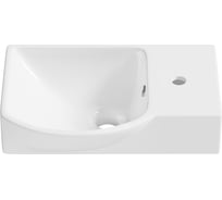 Маленькая раковина в ванную комнату или туалет Wellsee WC Area : подвесная или накладная, ширина умывальника 45 см, цвет глянцевый белый 151807000